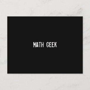 Math Geek Postcard
