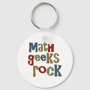 Math Geeks Rock Key Ring