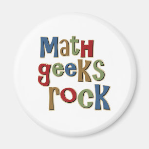 Math Geeks Rock Magnet