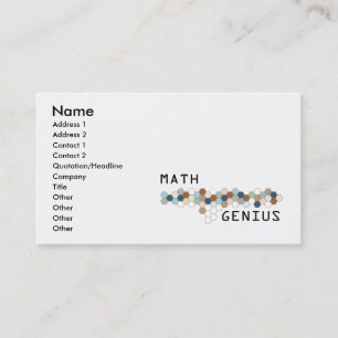 Math Genius Business Card