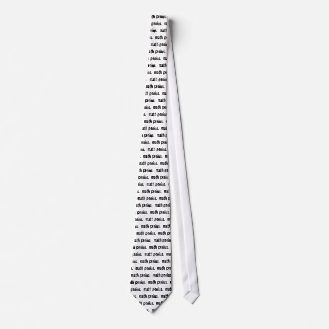 Math Genius Tie (Front)