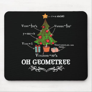 Math Geometry Christmas Tree Geometree Teacher Mouse Mat