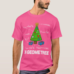 Math Geometry Christmasree Geometree retro T-Shirt
