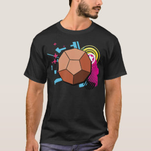 Math Geometry Geometric Dodecahedron Isometric and T-Shirt