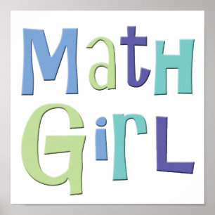 Math Girl Poster