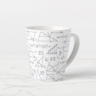 Math Hand Written Calculations Illustrations Latte Latte Mug