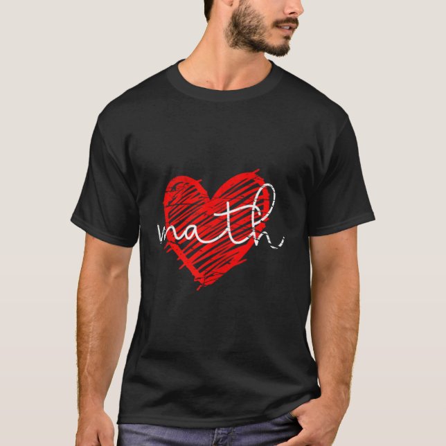 Math He Math Teacher He T-Shirt (Front)