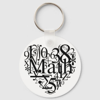 Math Heart Key Ring