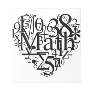Math Heart Notepad