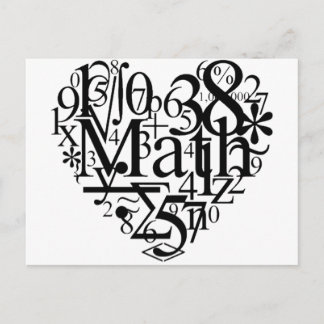 Math Heart Postcard