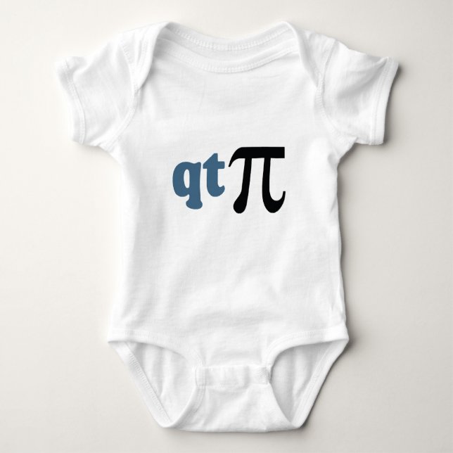 Math Humour - Cute Tee Pi (Front)