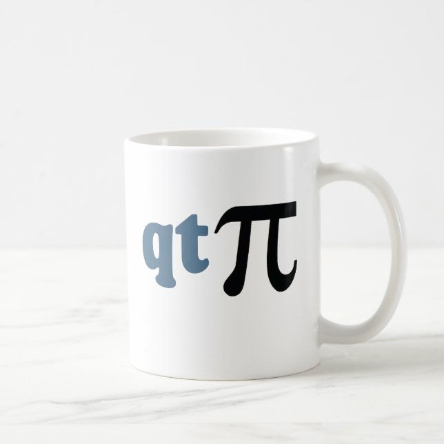 Math Humour - Cute Tee Pi Coffee Mug (Right)