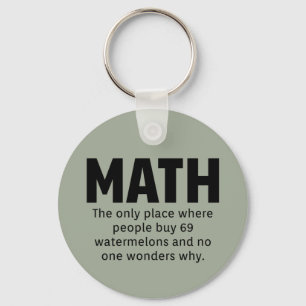 Math Humour Key Ring