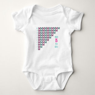 Math Is For Girls, I Love Math, Inspirational Baby Bodysuit