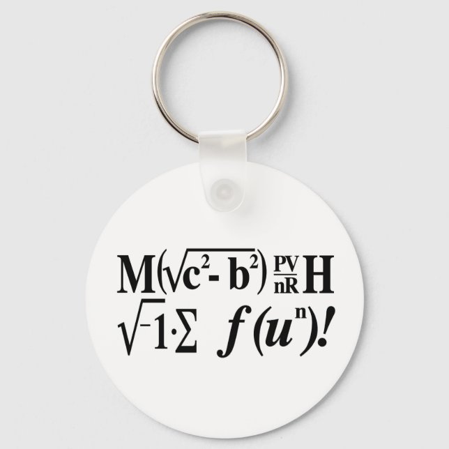 Math is Fun! Key Ring (Front)