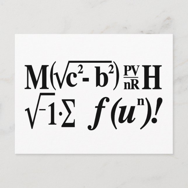 Math is Fun! Postcard (Front)