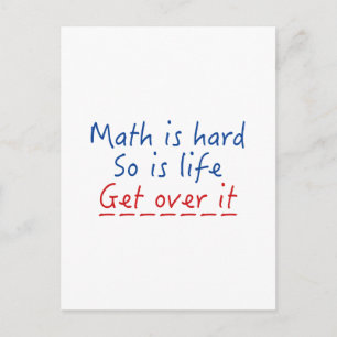 Math Is Hard Postcard