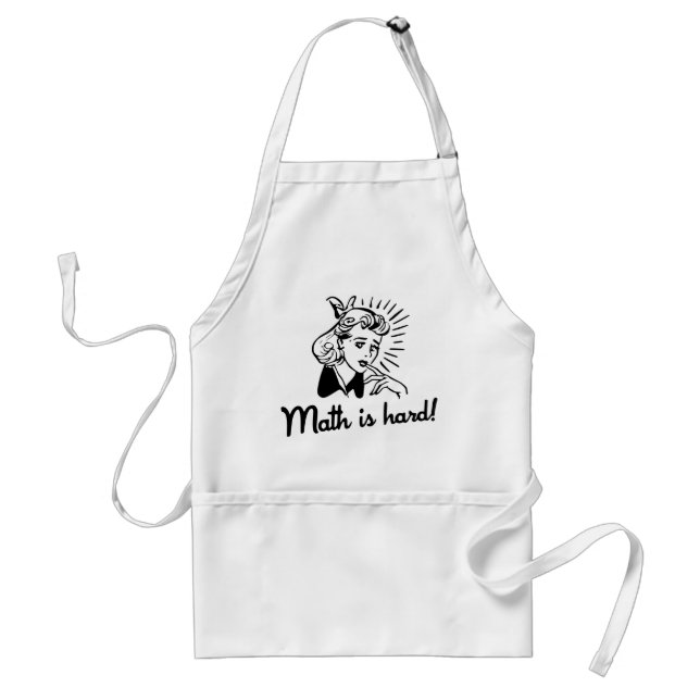 Math is Hard Standard Apron (Front)