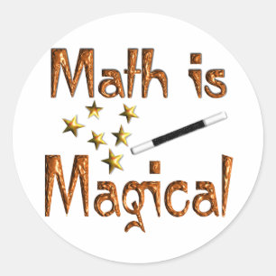 Math is Magical Classic Round Sticker