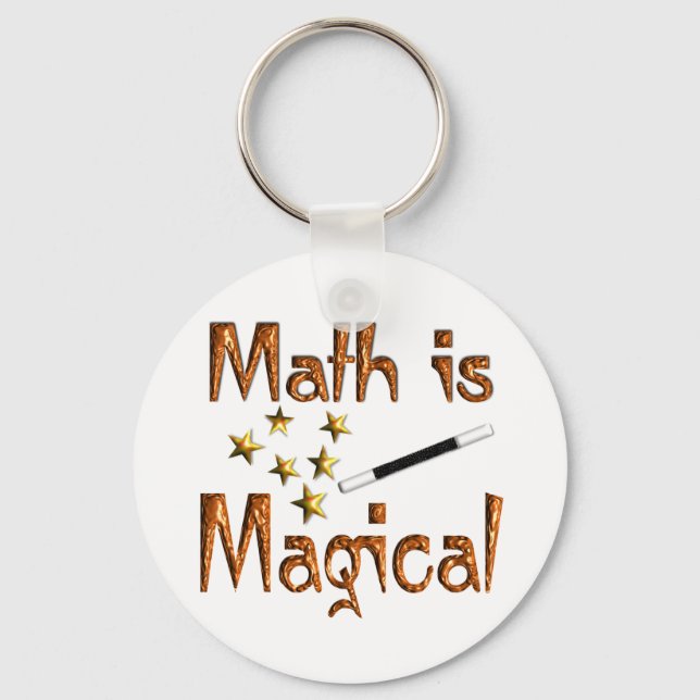 Math is Magical Key Ring (Front)