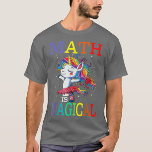 Math Is Magical Unicorn Back To School T-Shirt