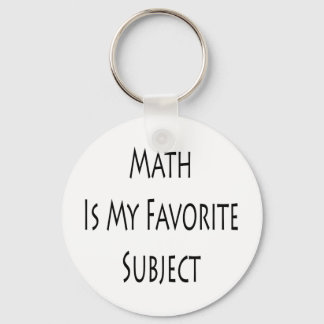 Math Is My Favourite Subject Key Ring