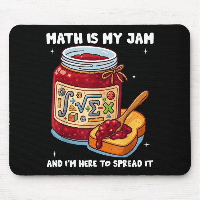 Math Is My Jam And Im Here To Spread It School Mat Mouse Mat (Front)