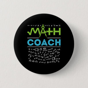 Math is My Jam First Day Back To School Math Teach 6 Cm Round Badge