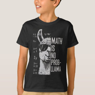Math Is No Prob-llama Funny Llama Man Women  T-Shirt