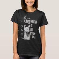 Math Is No Prob-llama Funny Llama Man Women