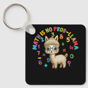 Math is No Prob-Llama Math Llama Teacher Back To S Key Ring