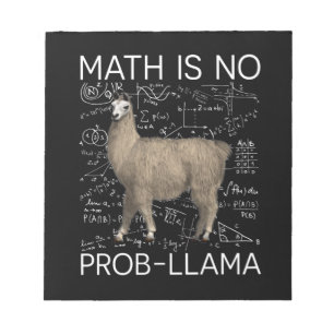 Math is No Prob-Llama - Math Llama Teacher Notepad