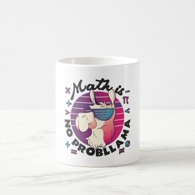 Math Is No ProbLlama Coffee Mug (Center)