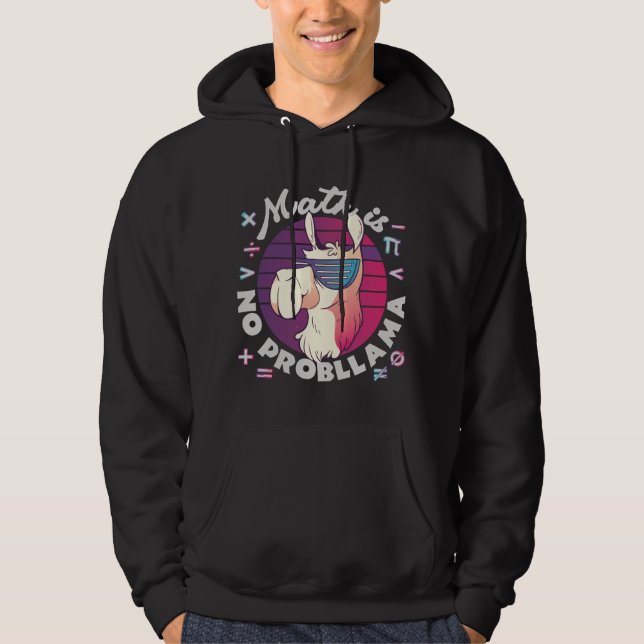 Math Is No ProbLlama Hoodie (Front)