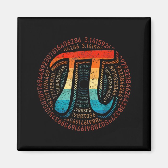 Math Is Simple As Pi Math Teacher Happy Pi Day Lov Magnet (Front)
