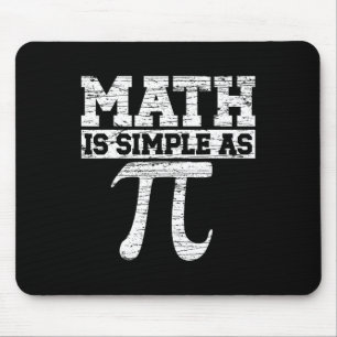 Math Is Simple As Pi Math Teacher Happy Pi Day Lov Mouse Mat