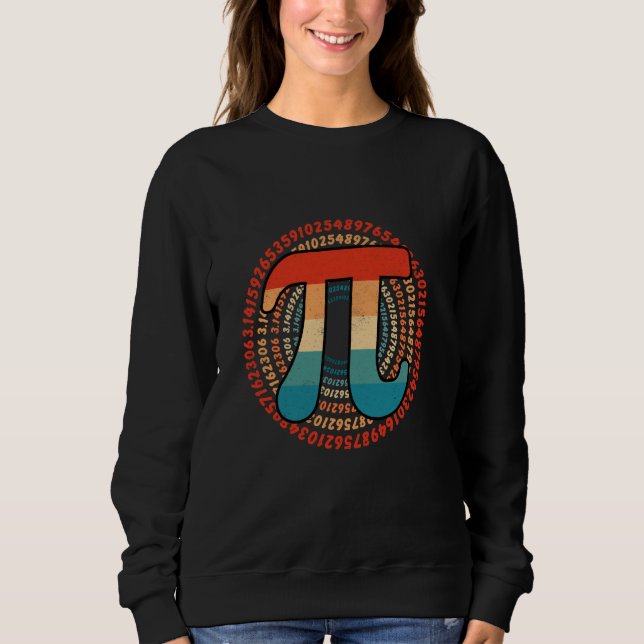 Math Is Simple As Pi Math Teacher Happy Pi Day Lov Sweatshirt (Front)