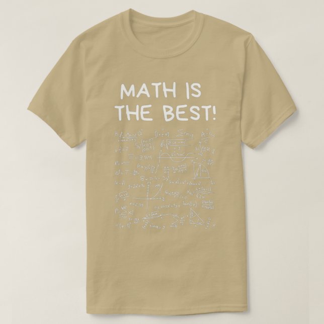 Math is the Best T-Shirt (Design Front)