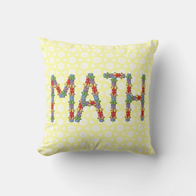 Math Jigsaw Cushion (Front)