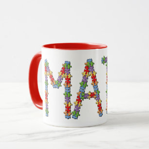Math Jigsaw Mug