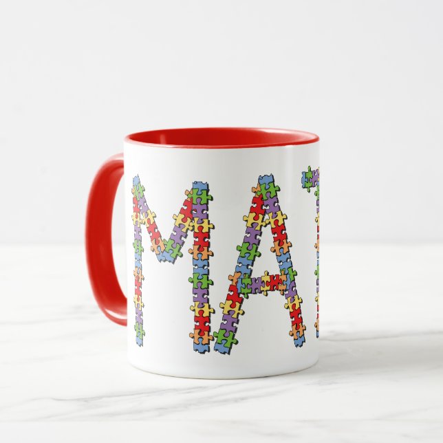 Math Jigsaw Mug (Front Left)