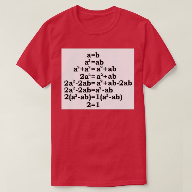 Math joke 5 T-Shirt (Design Front)