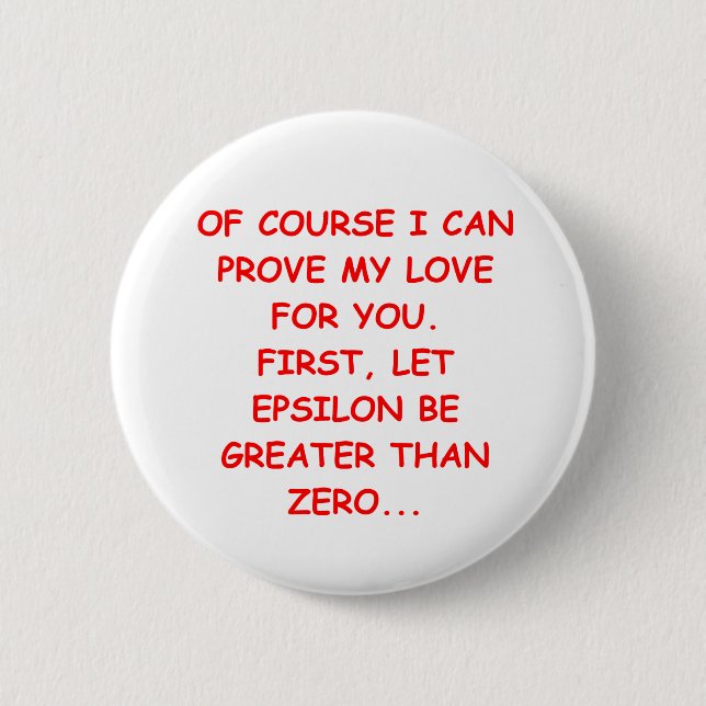 math joke 6 cm round badge (Front)