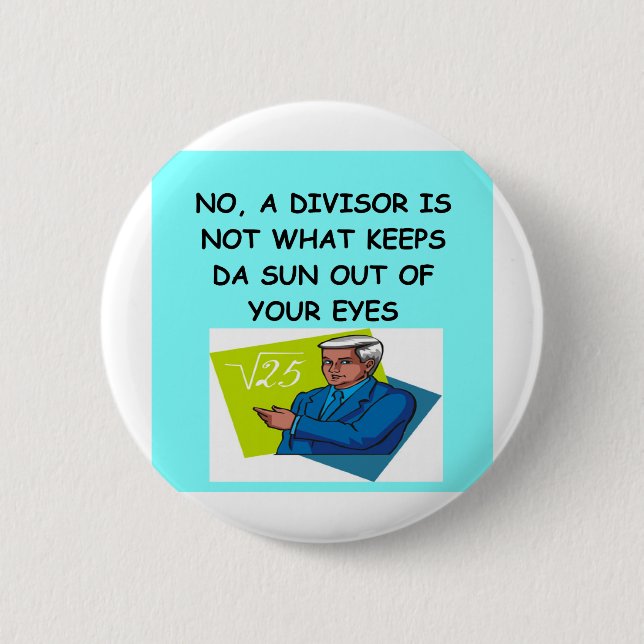 math joke 6 cm round badge (Front)