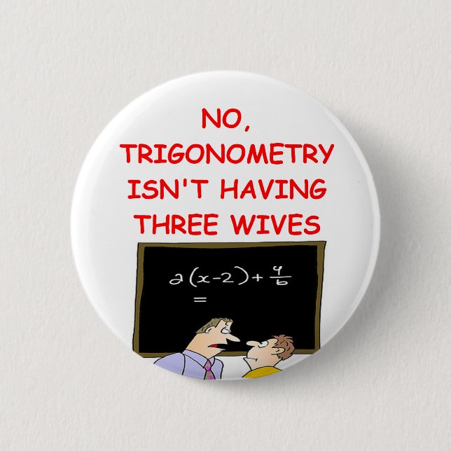 math joke 6 cm round badge (Front)