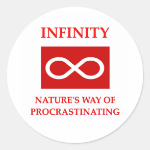 math joke classic round sticker