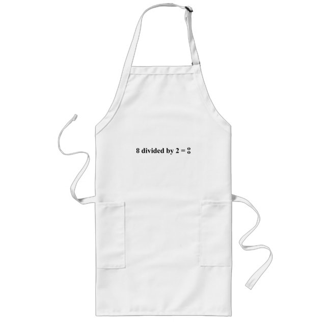 Math' Joke Long Apron (Front)