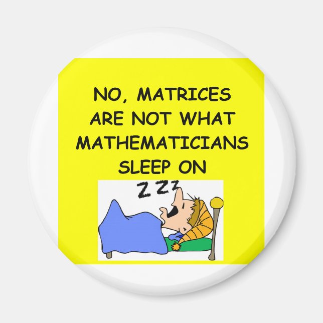math joke magnet (Front)