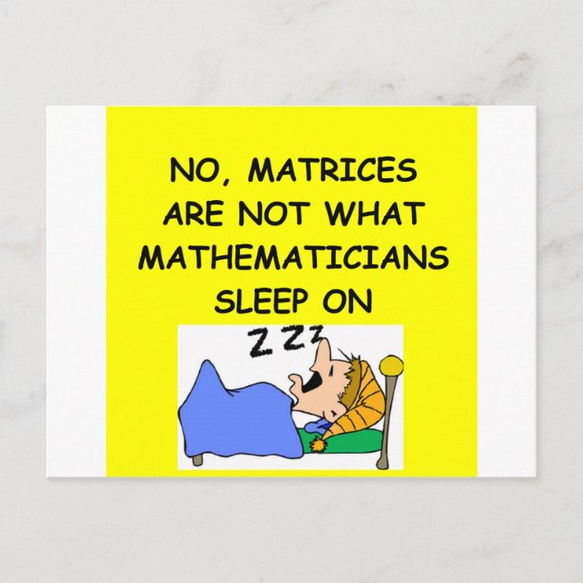 math joke postcard (Front)