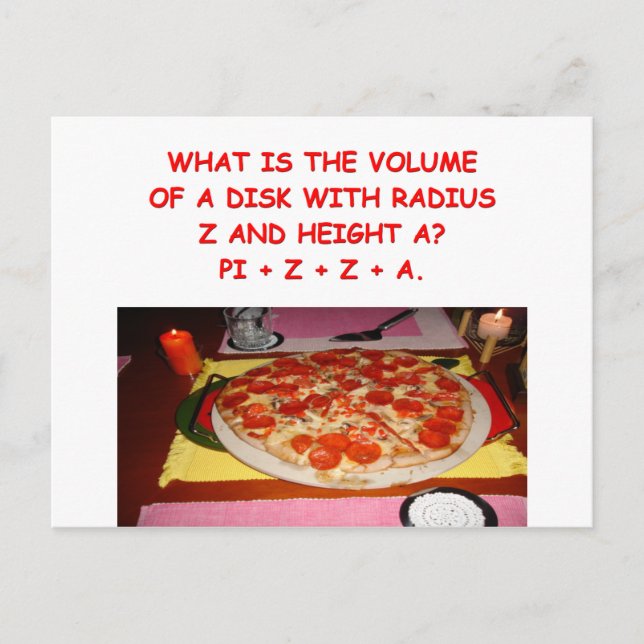 math joke postcard (Front)